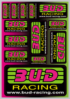 BUD Racing zestaw naklejek  Bud classic logo A5 21x15cm